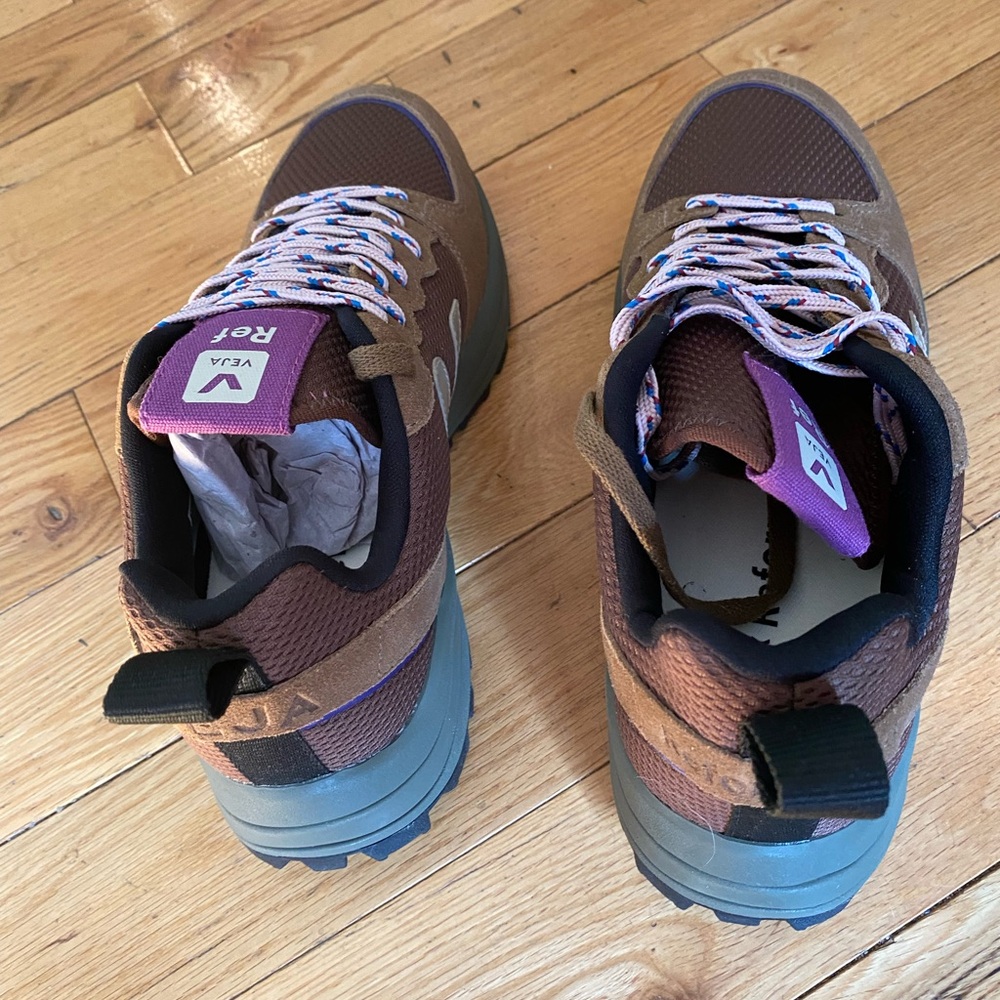 Vejas Brown and Purple Sneakers (women’s 10, men’s 8) - Picture 3 of 6